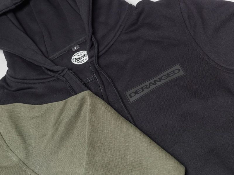 Deranged Zipper Hoodie Close Up